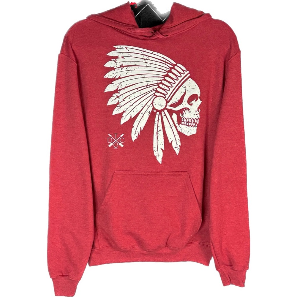 The Drive Clothing Unisex Apache Hoodie Red Large